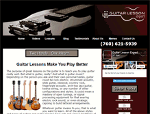 Tablet Screenshot of guitarlessonexpert.com